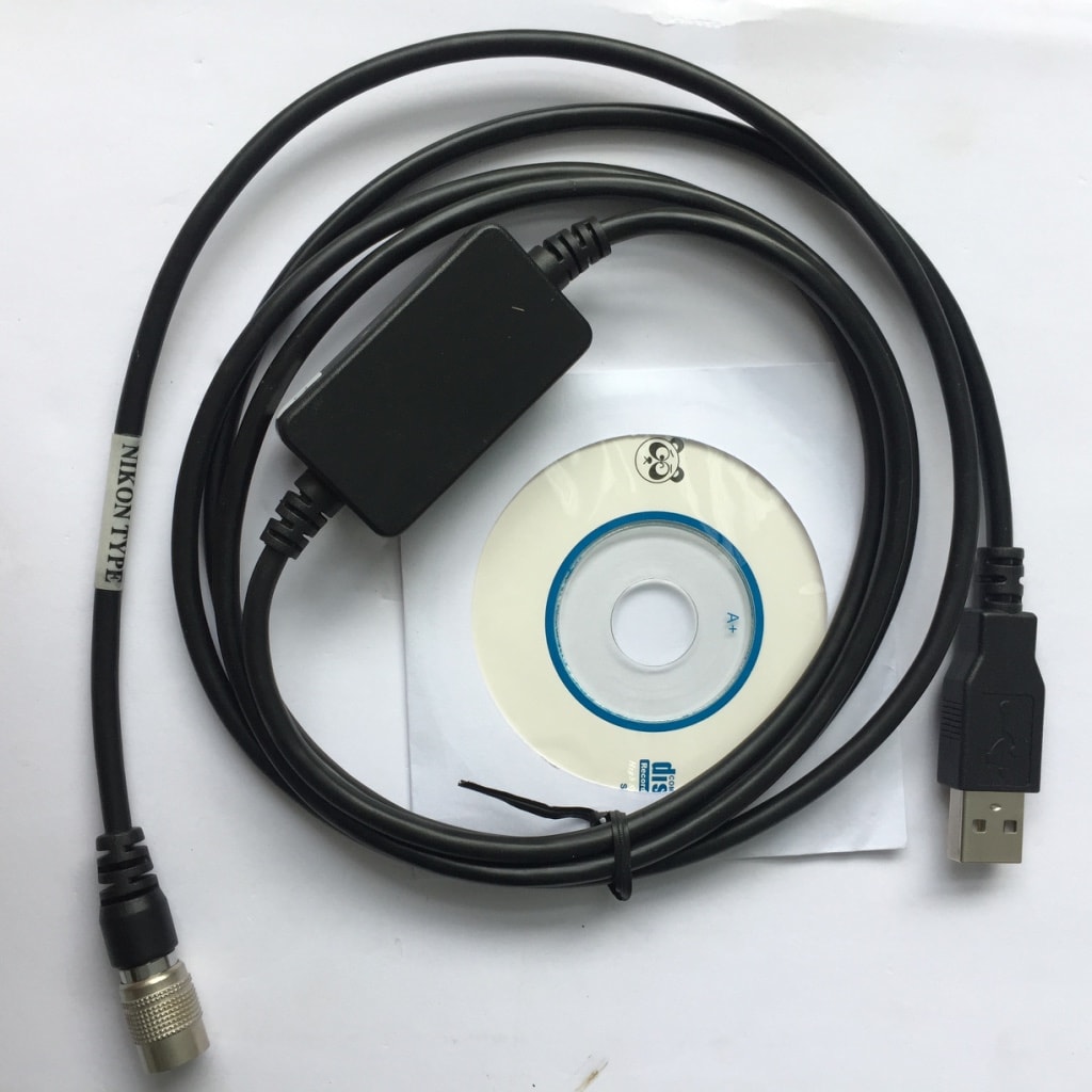 cáp trút máy toàn đạc nikon cổng usb