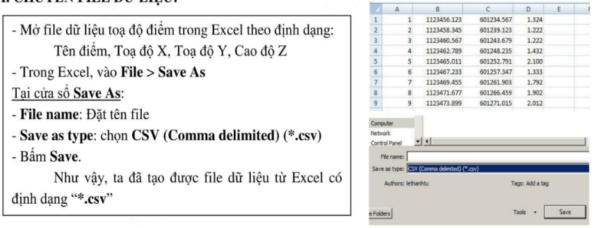 chuyển file dữ liệu