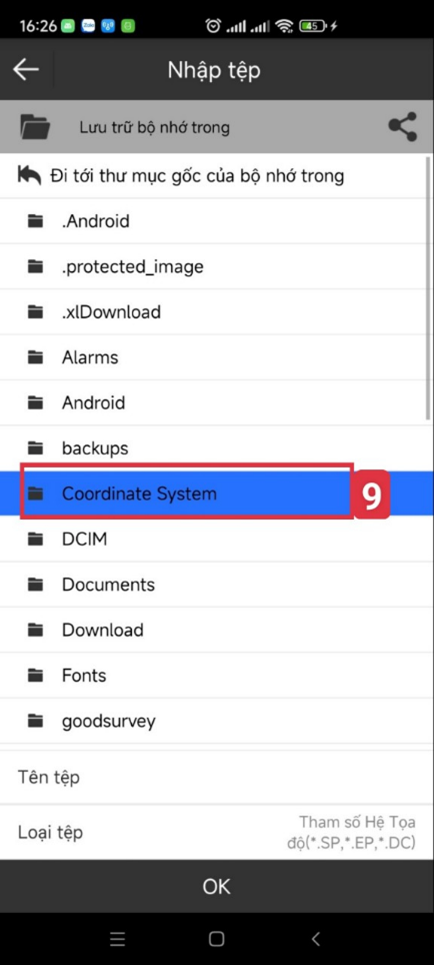 Coordinate system