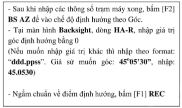 định hướng theo góc