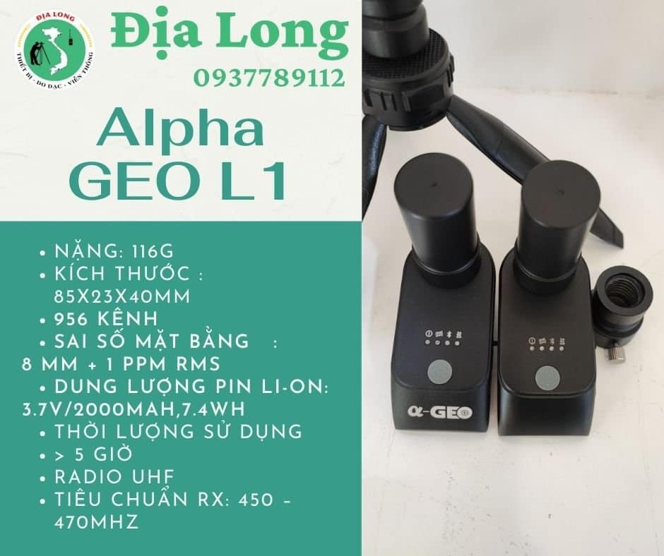 Các đặc tính nổi bật của máy GPS RTK Alpha Geo L1