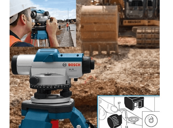 Máy thủy bình không cân bằng hoặc bị nghiêng