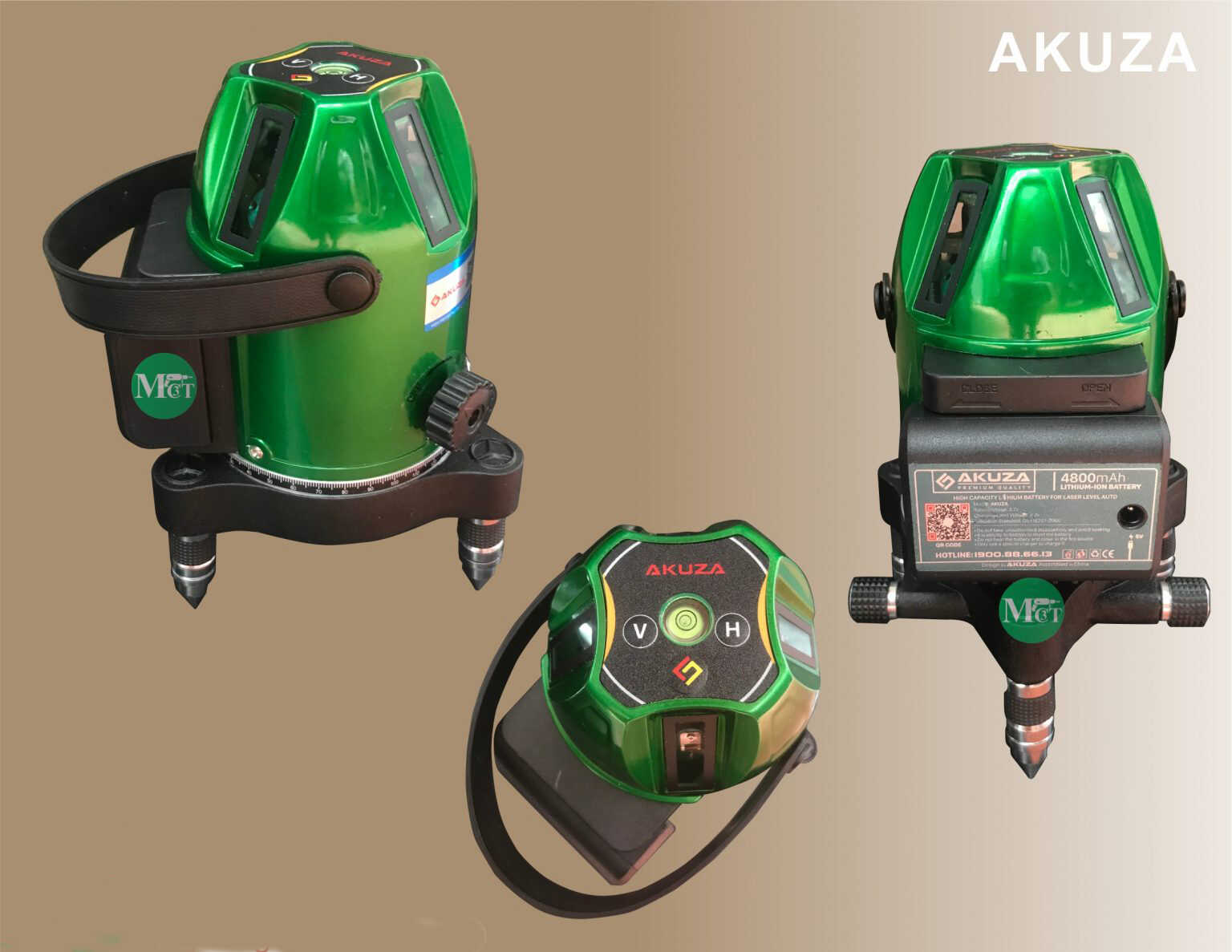 Bộ cung cấp đầy đủ phụ kiện đi kèm máy laser Akuza AK 686 D