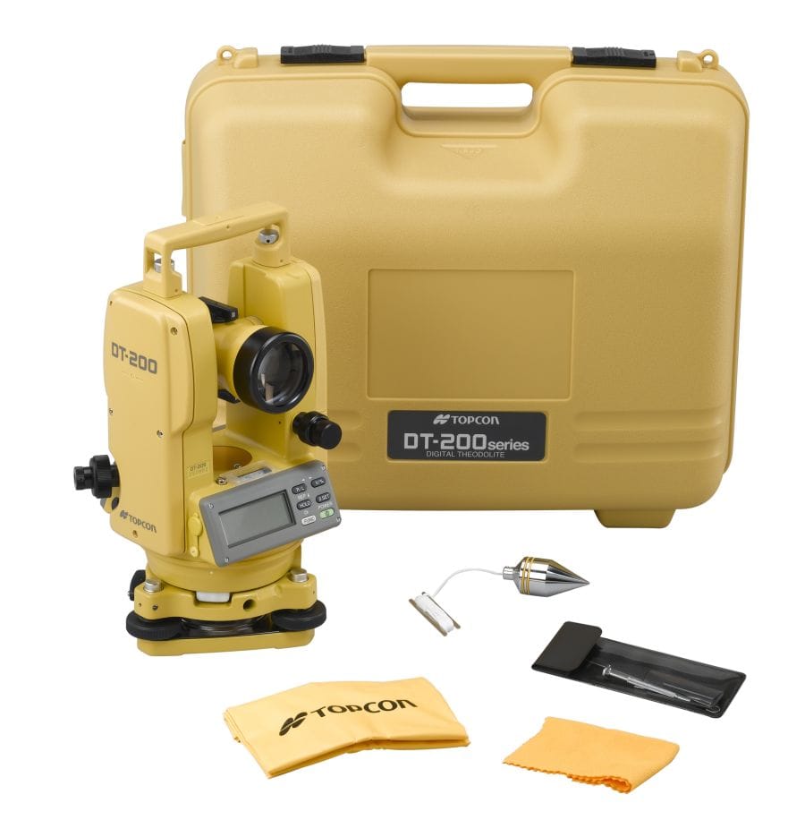 trọn bộ máy kinh vĩ điện tử topcon dt 209