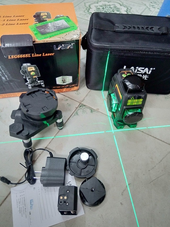 Máy thủy bình laser Laisai LSG-666SL đạt độ chính xác cao, dễ sử dụng, thao tác