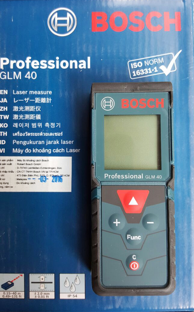 Máy Đo Khoảng Cách Bosch GLM 40